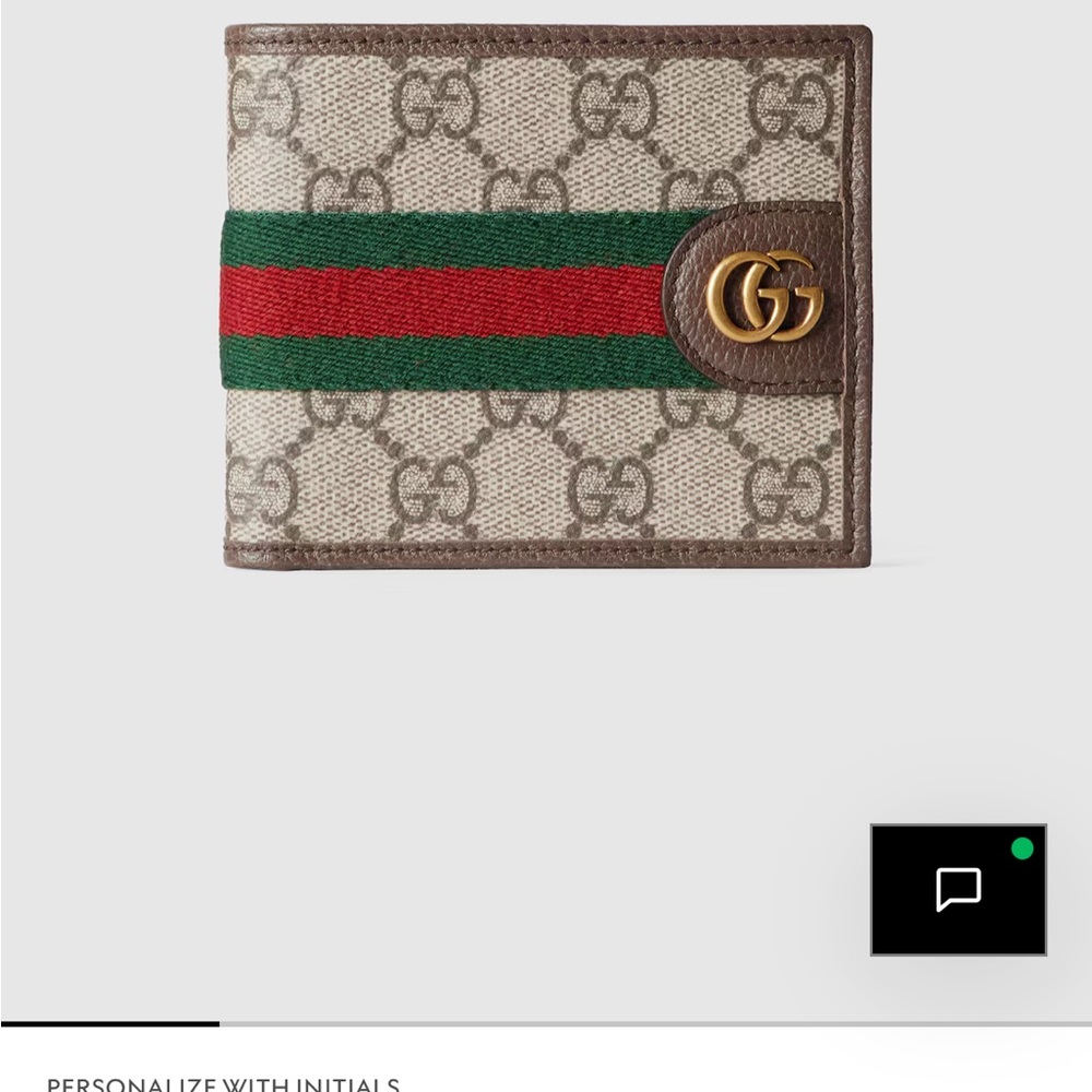 Gucci Beige and Red Stripe Card Holder - Picture 6 of 7
